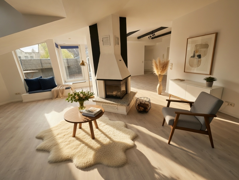 Sofort frei ! 3 Zimmer Dachgeschoß Wohnung in Walllage, mit Garage, Loggia und Einbauküche - Photo 2